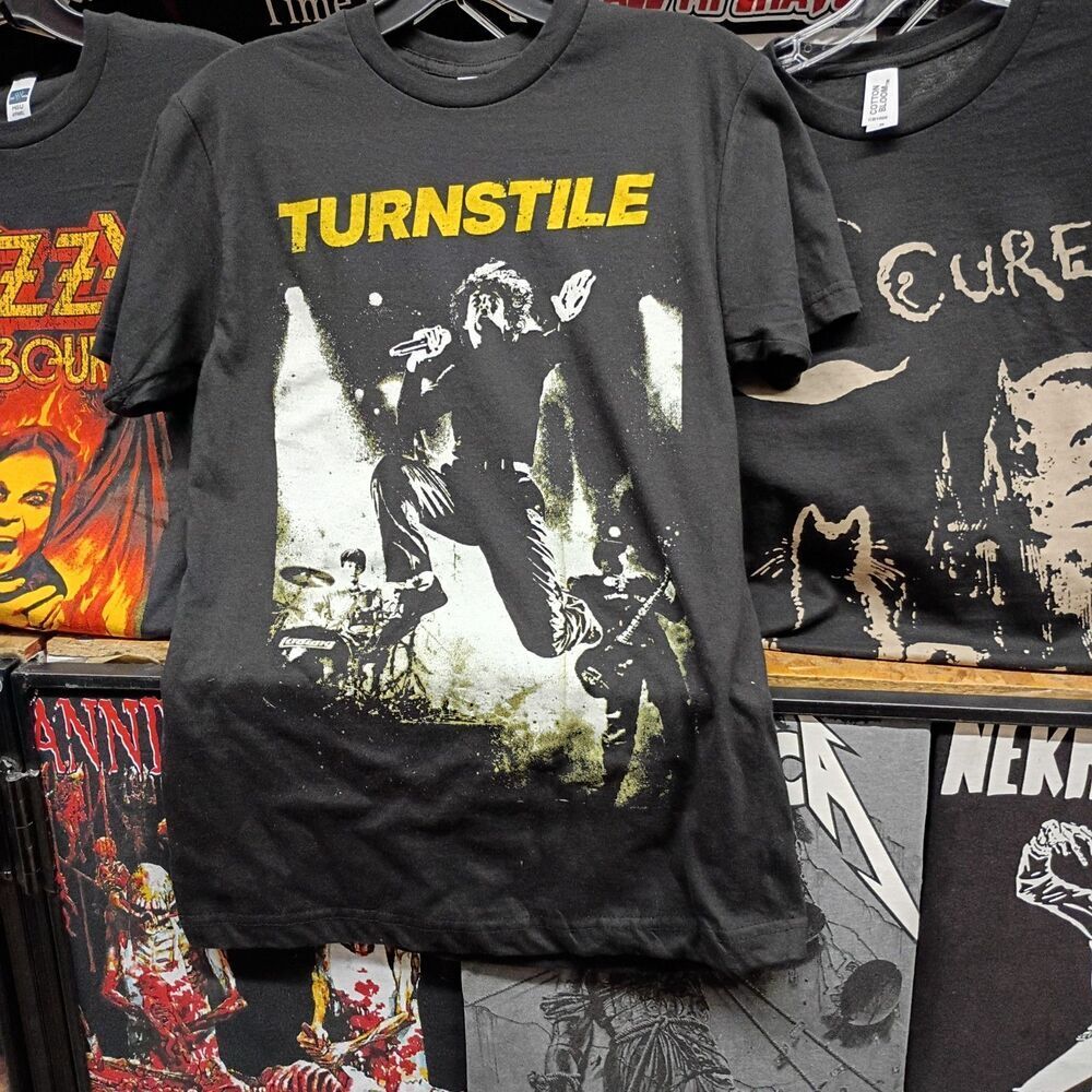 Rare rock Turnstile band art graphic screenprint cotton tee size xs X-SMALL